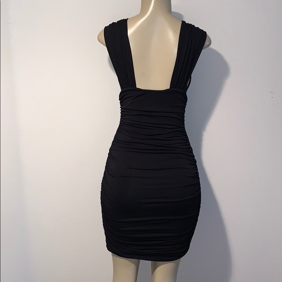 Like new! Scrunched mini dress - Picture 2 of 8